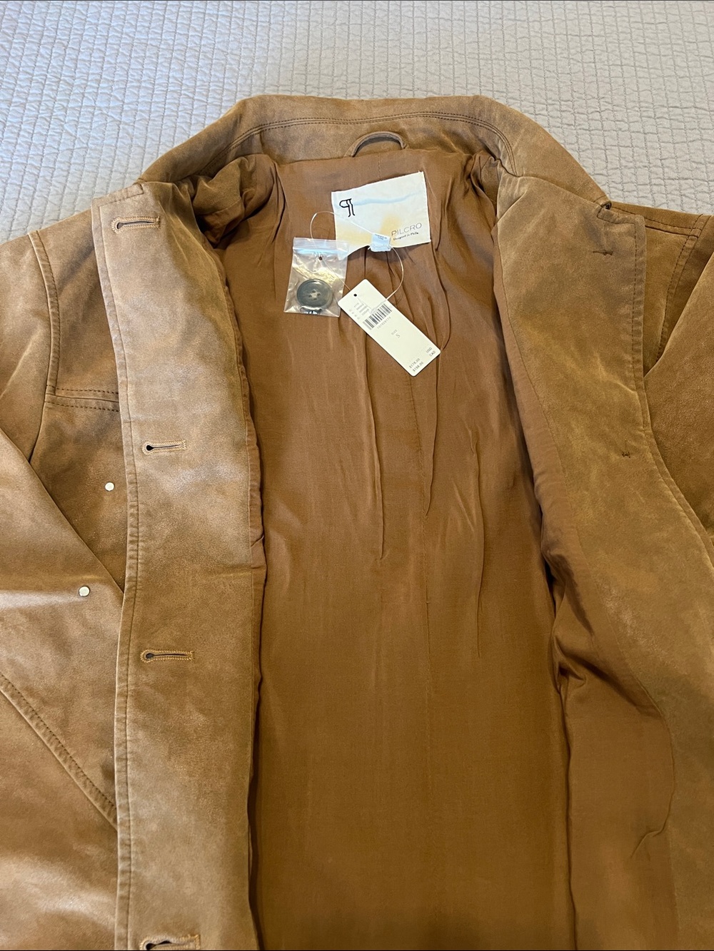 Pilcro Faux-Suede Studded Jacket - Picture 6 of 9